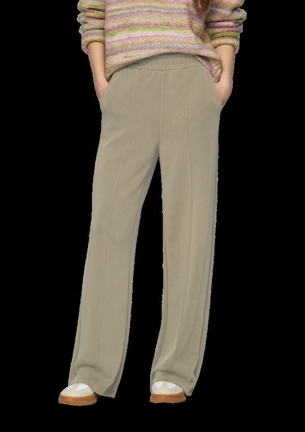 Wide-Leg-Hose aus Modalmix