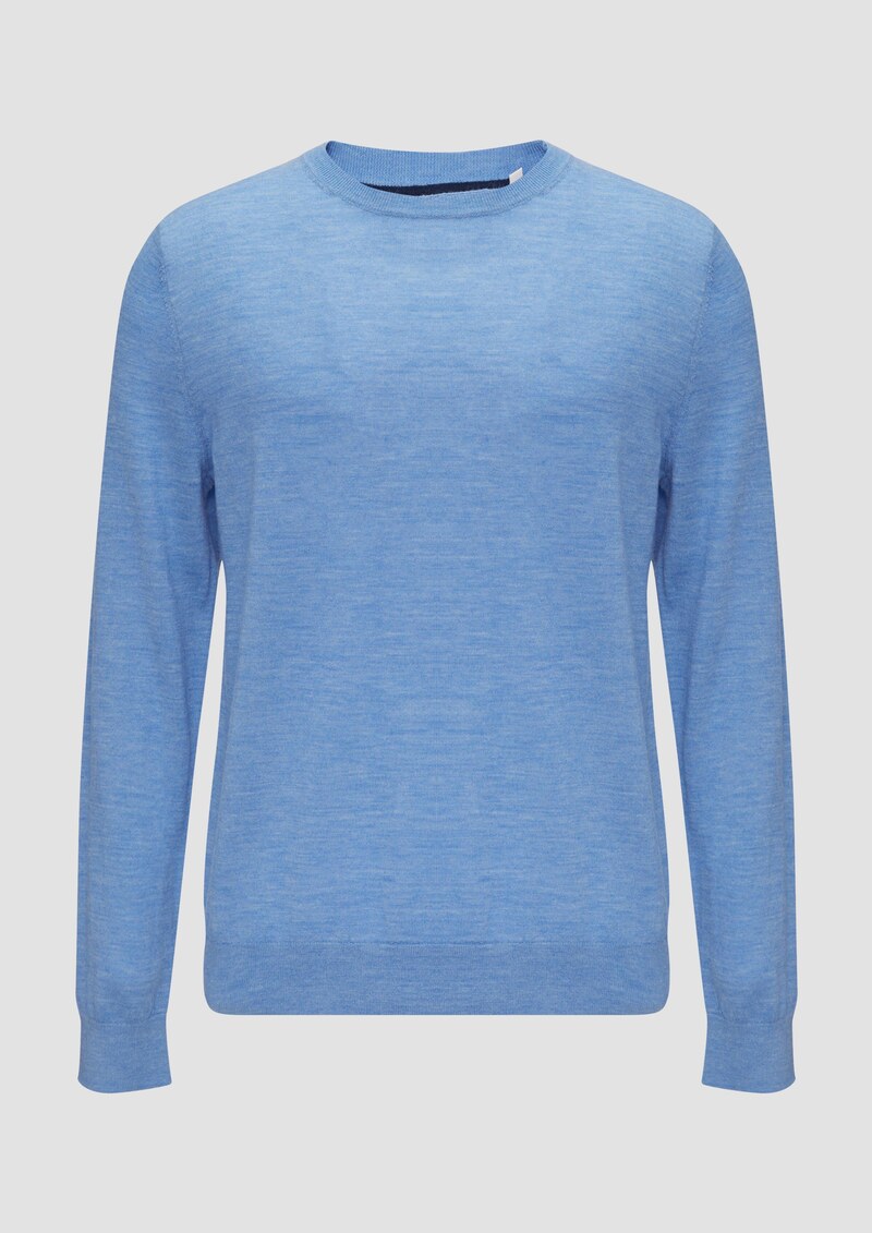 Feinstrickpullover aus reiner Merinowolle