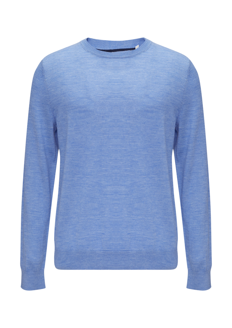 Feinstrickpullover aus reiner Merinowolle