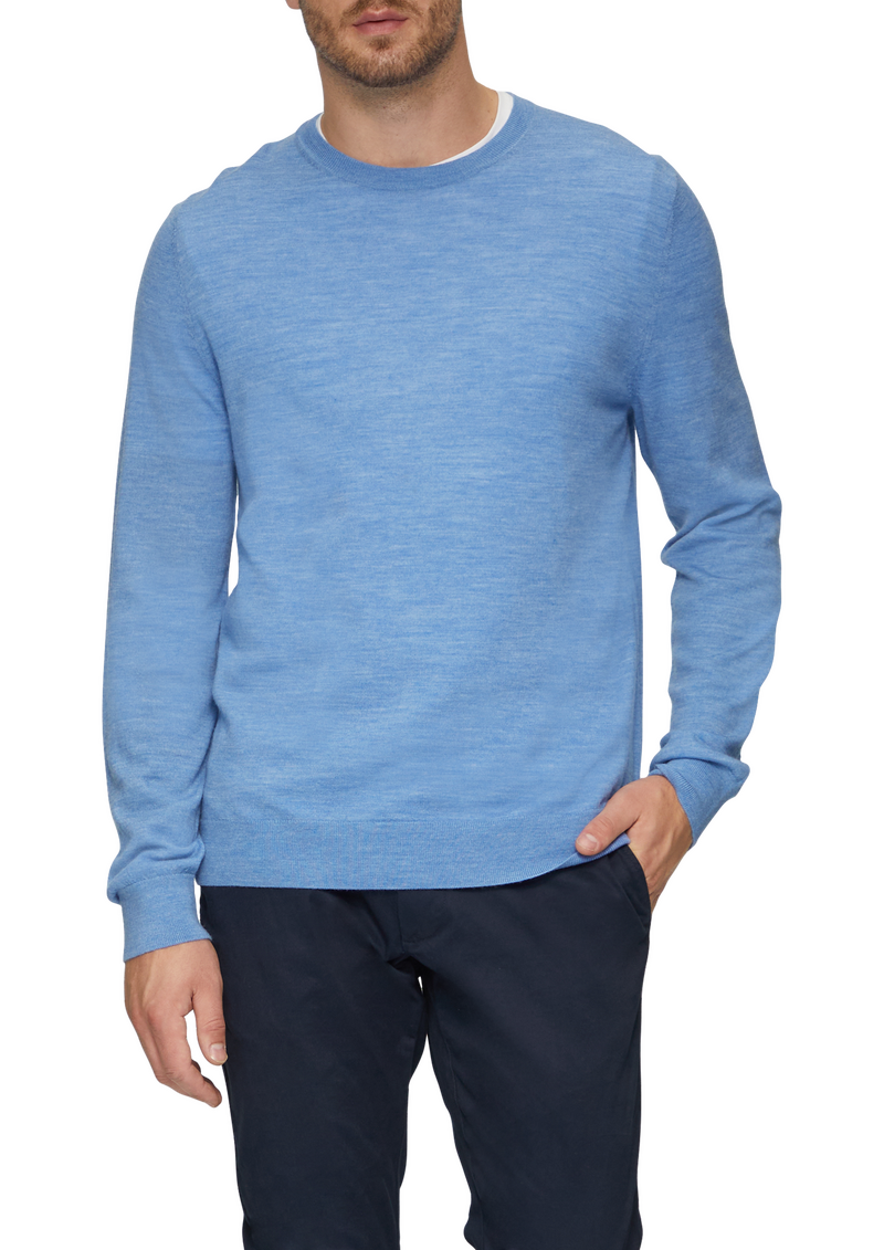 Feinstrickpullover aus reiner Merinowolle