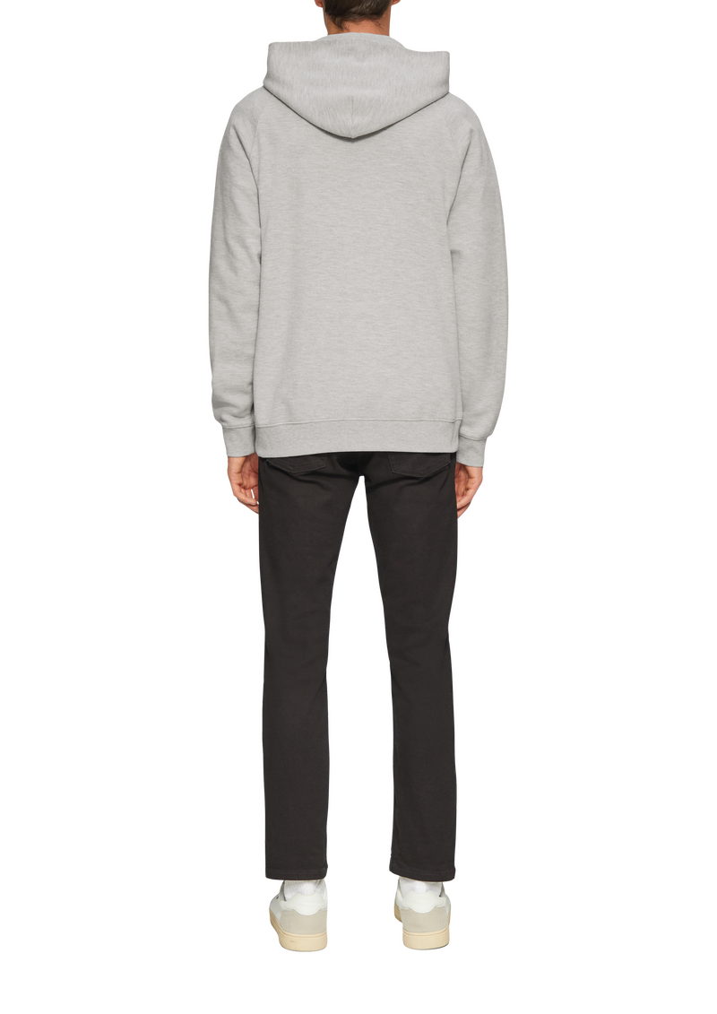 Hoodie mit Waffelstruktur und Logo-Detail