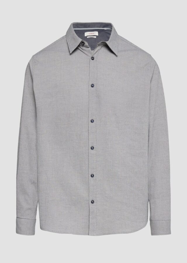 Strukturiertes Hemd aus Seersucker