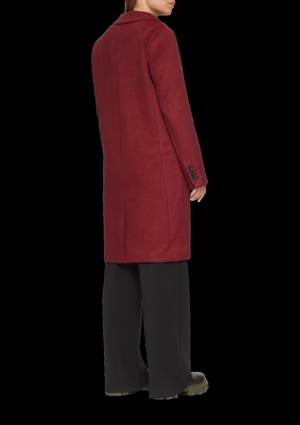 Weicher Wollmantel mit Reverskragen