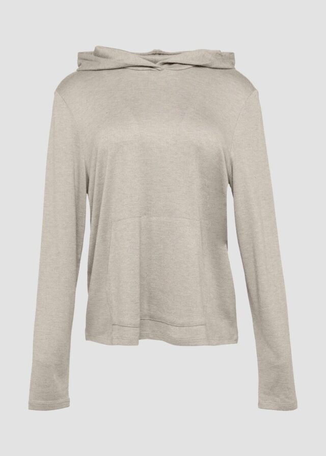 Leichter Hoodie aus Viskose-Jersey