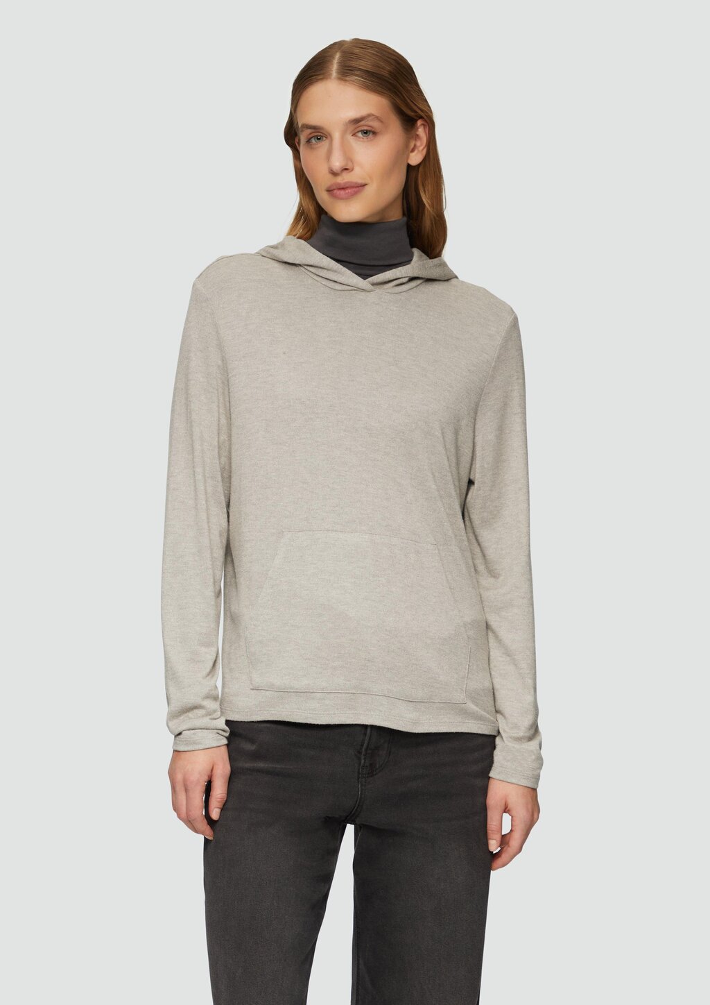 Leichter Hoodie aus Viskose-Jersey