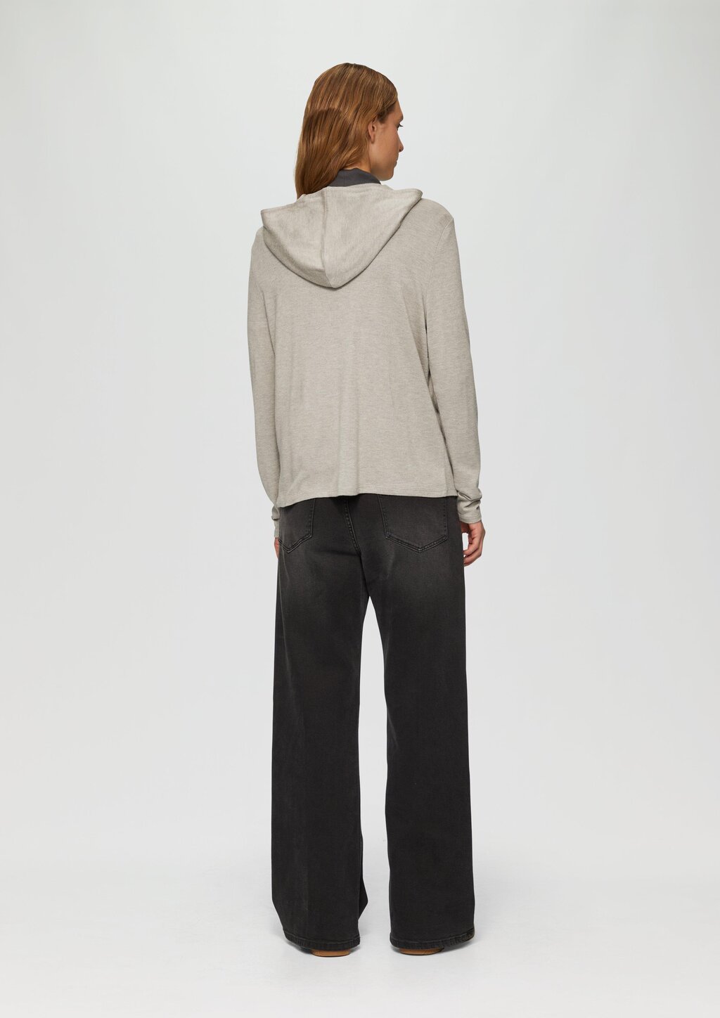 Leichter Hoodie aus Viskose-Jersey