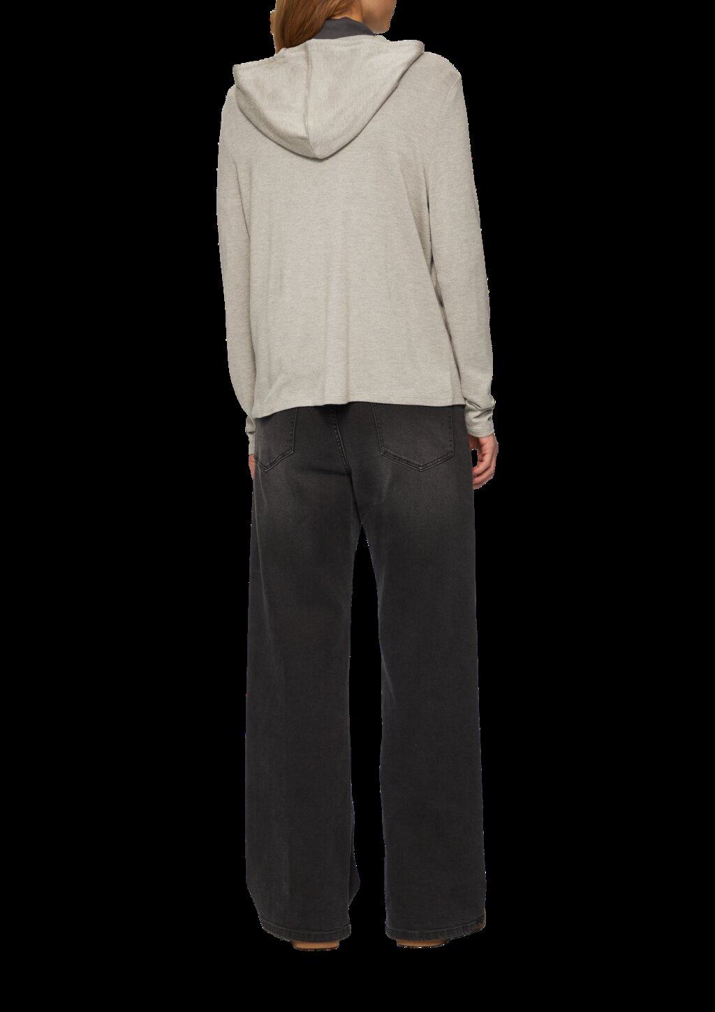 Leichter Hoodie aus Viskose-Jersey