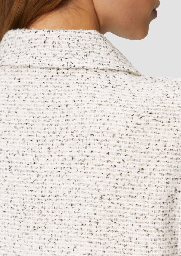 Bouclé-Weste mit aufgesetzten Taschen