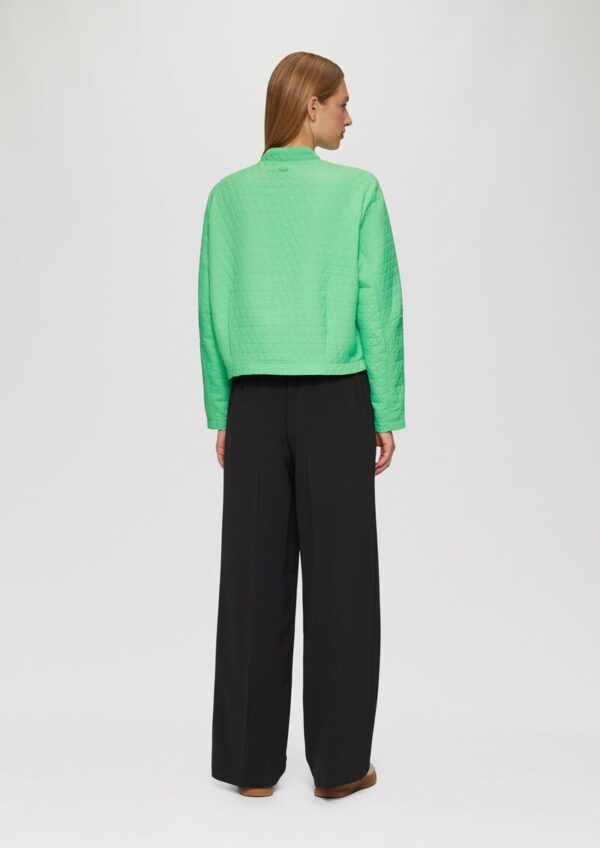 Strukturierter Blouson mit Stehkragen und Knopfleiste