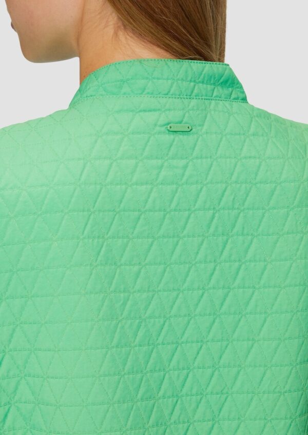 Strukturierter Blouson mit Stehkragen und Knopfleiste