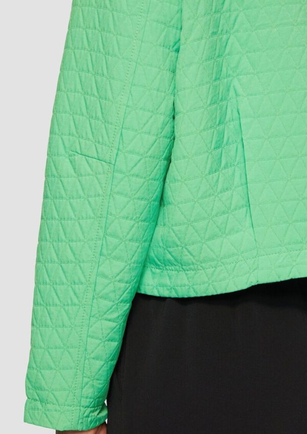 Strukturierter Blouson mit Stehkragen und Knopfleiste