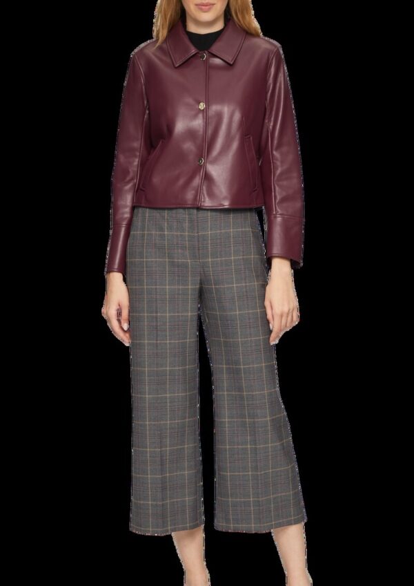 Taillierte Jacke aus Lederimitat