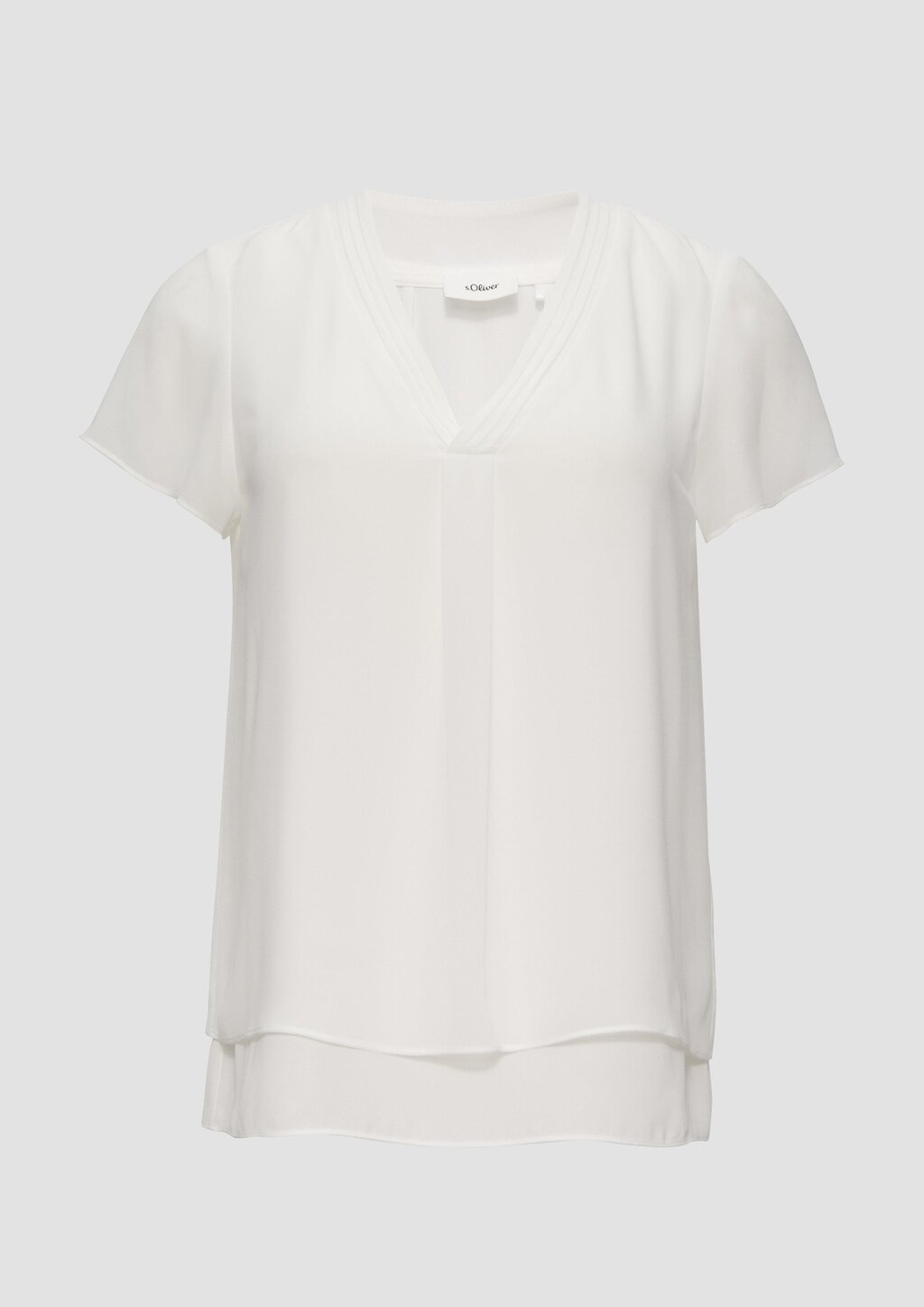 Layering-Bluse aus Chiffon