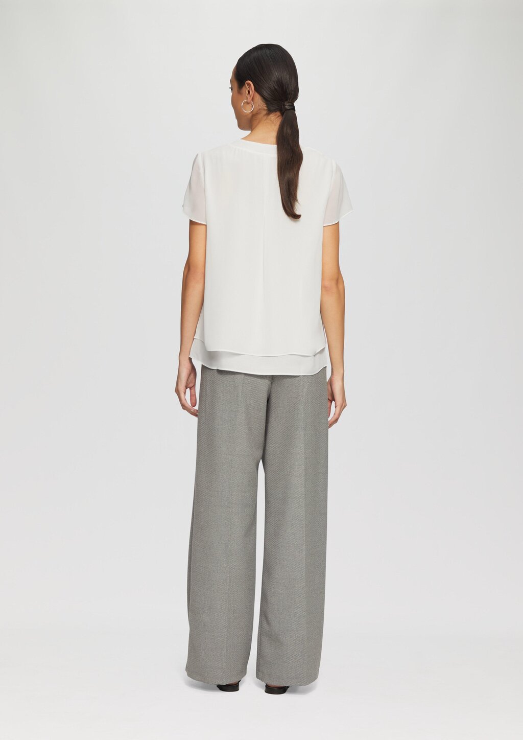 Layering-Bluse aus Chiffon