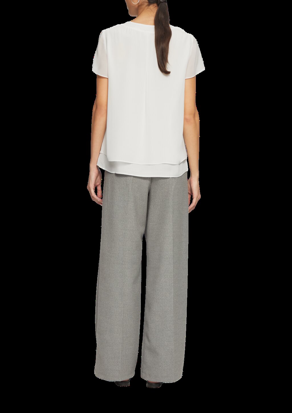 Layering-Bluse aus Chiffon