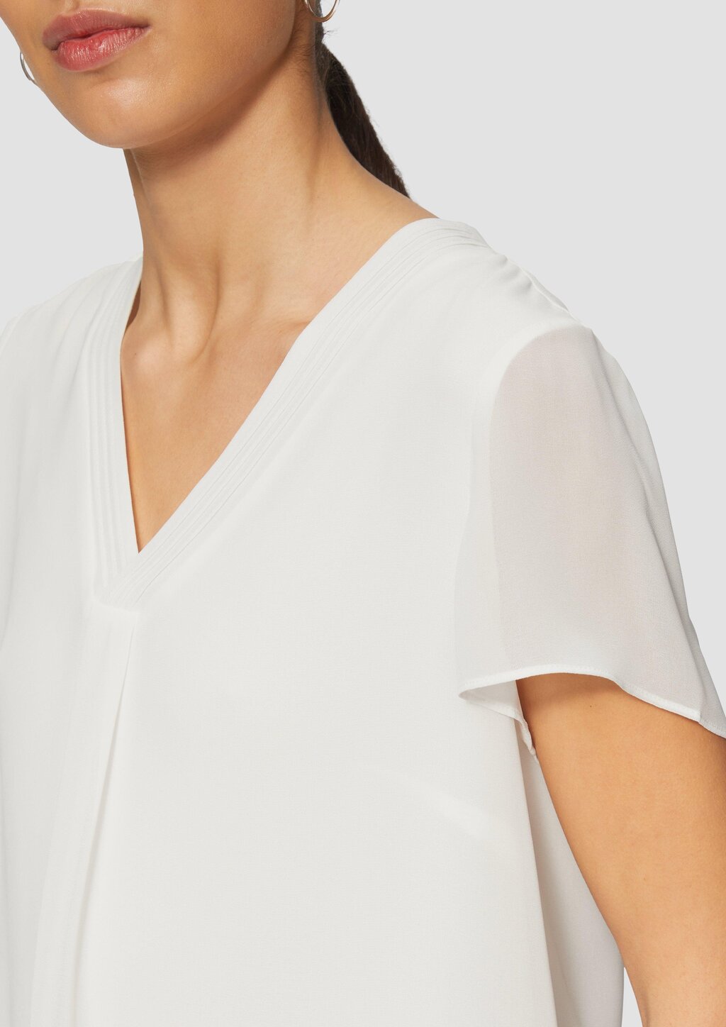 Layering-Bluse aus Chiffon