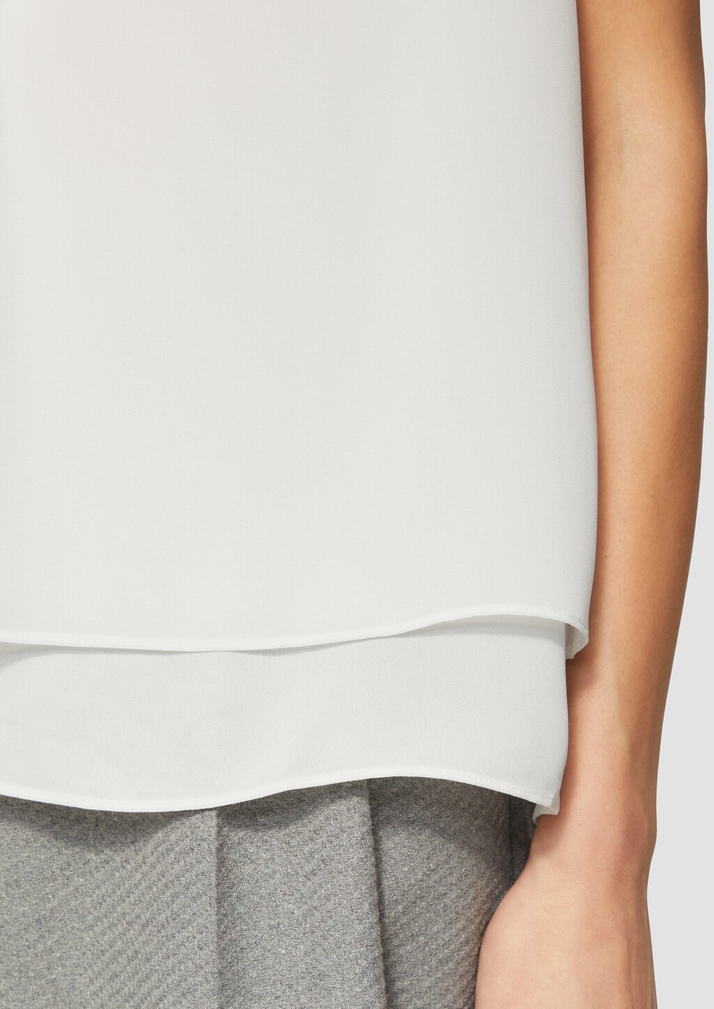 Layering-Bluse aus Chiffon