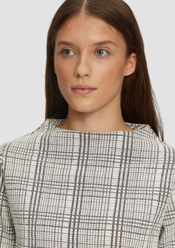 Gemustertes Sweatshirt mit Turtleneck