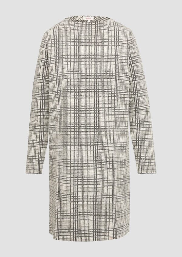 Gemustertes Sweat-Kleid mit Turtleneck