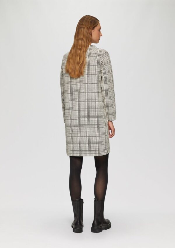 Gemustertes Sweat-Kleid mit Turtleneck