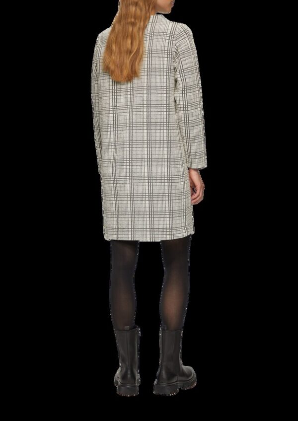 Gemustertes Sweat-Kleid mit Turtleneck