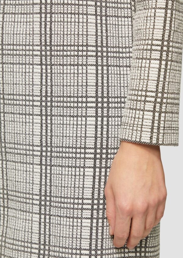 Gemustertes Sweat-Kleid mit Turtleneck