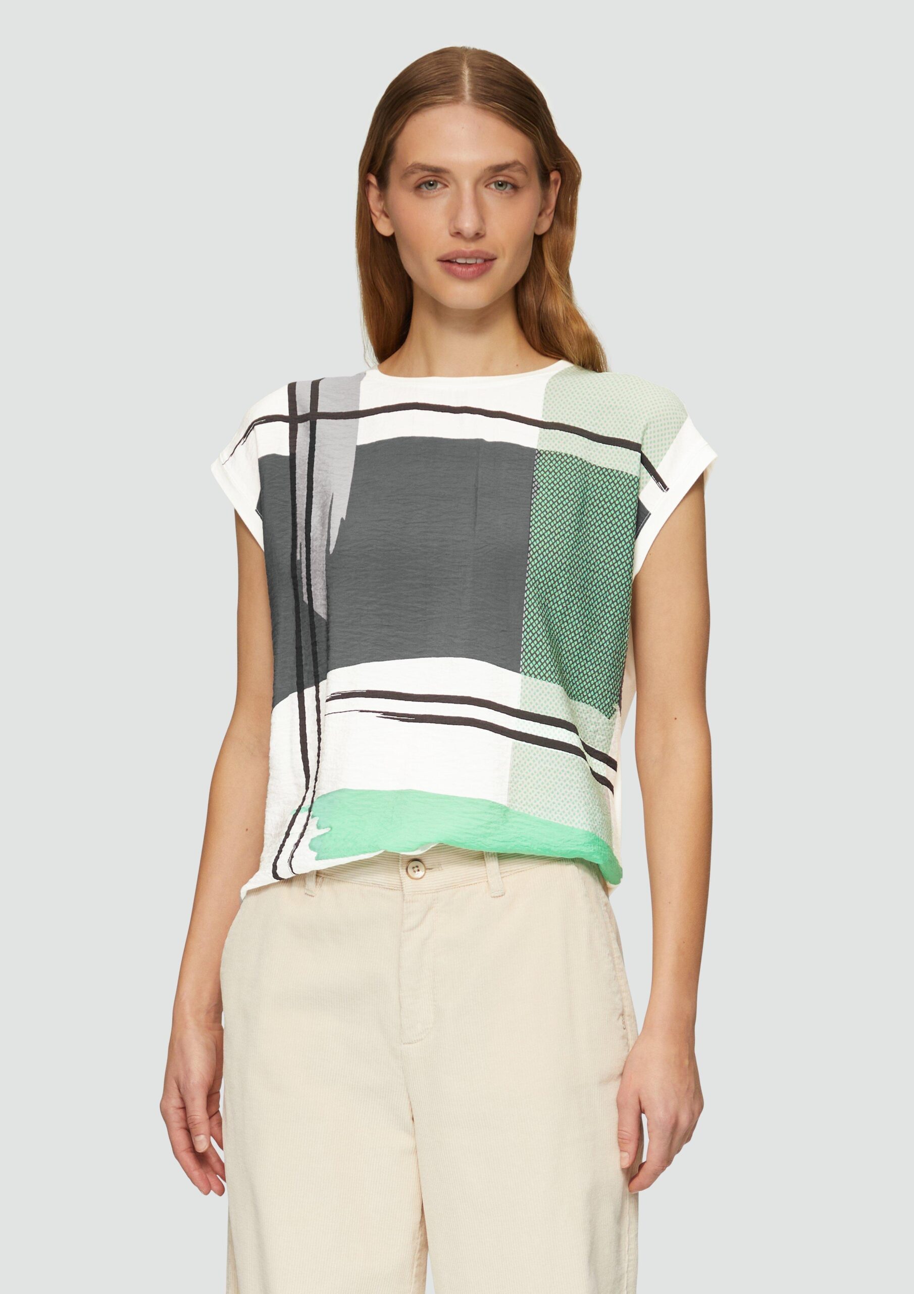 Jersey-Shirt im Fabricmix