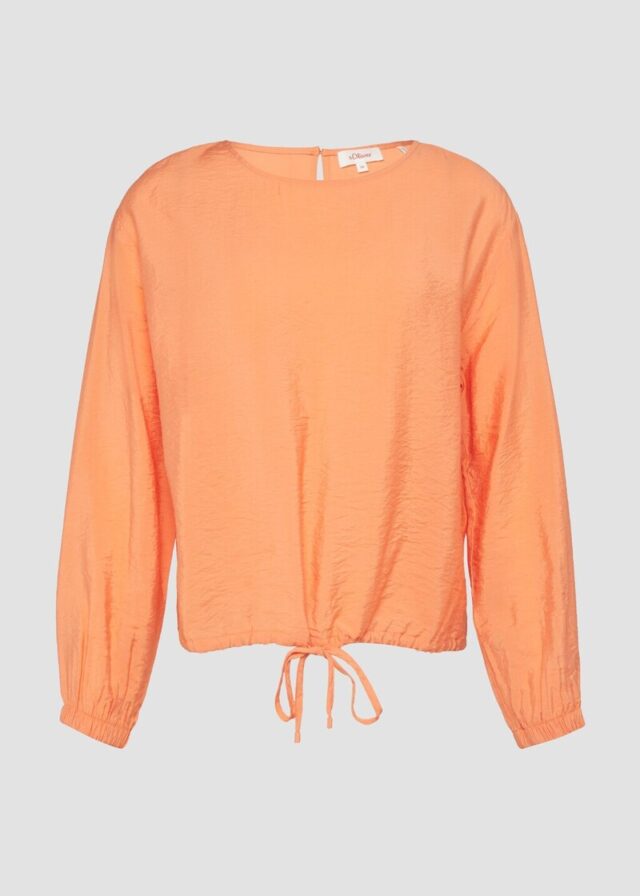 Viskosemix-Bluse in O-Shape