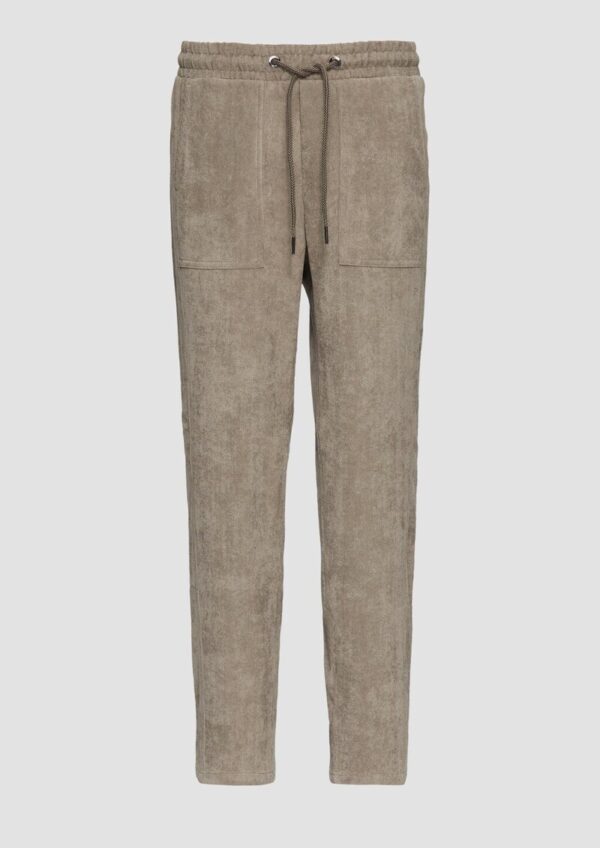Jogpants aus Feincord mit Elastikbund