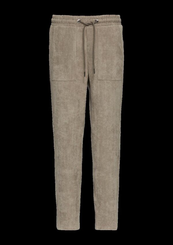Jogpants aus Feincord mit Elastikbund