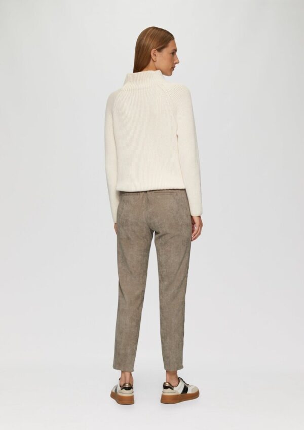 Jogpants aus Feincord mit Elastikbund