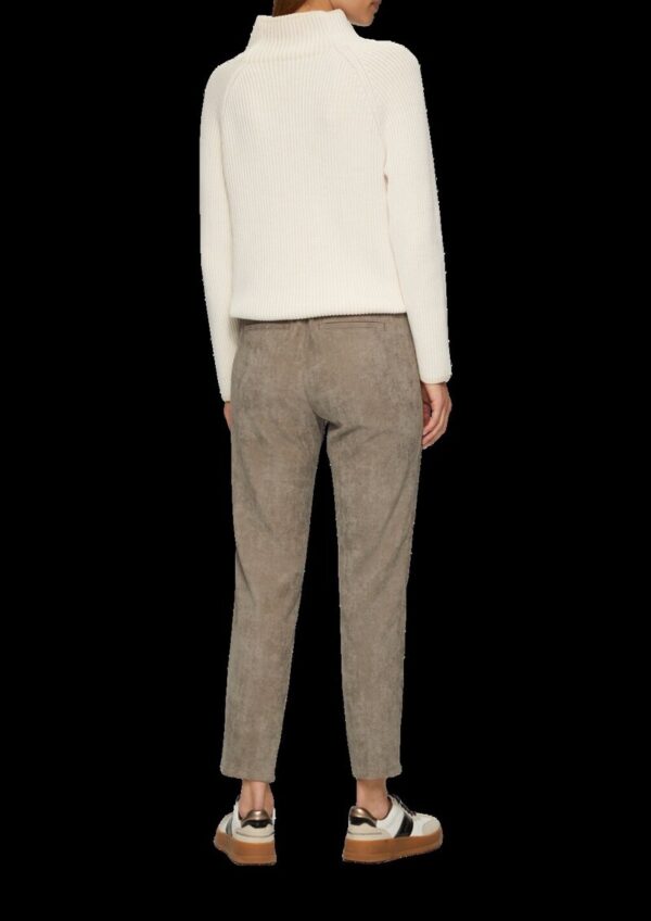 Jogpants aus Feincord mit Elastikbund