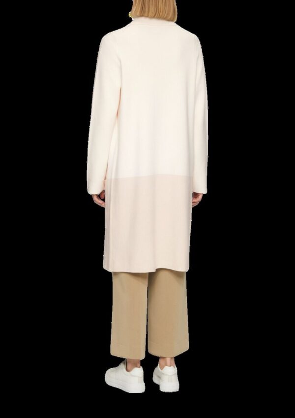 Feinstrick-Cardigan mit Reverskragen und Colour-Blocking