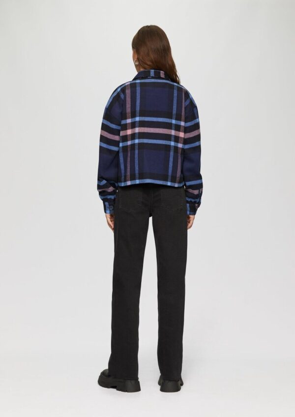 Cropped Overshirt aus Flanell