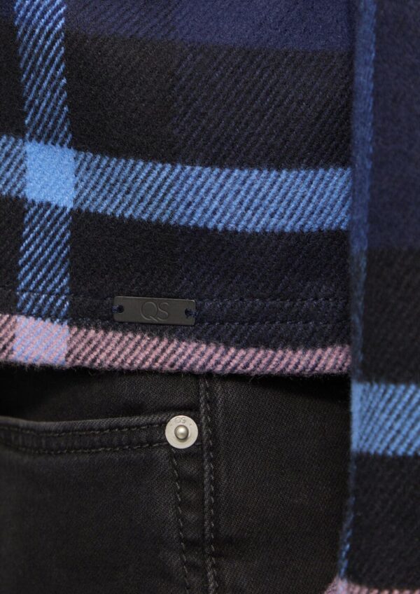 Cropped Overshirt aus Flanell