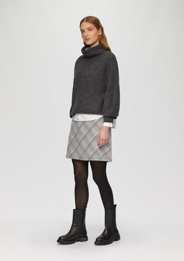 Elastischer Jacquard-Rock aus Sweat