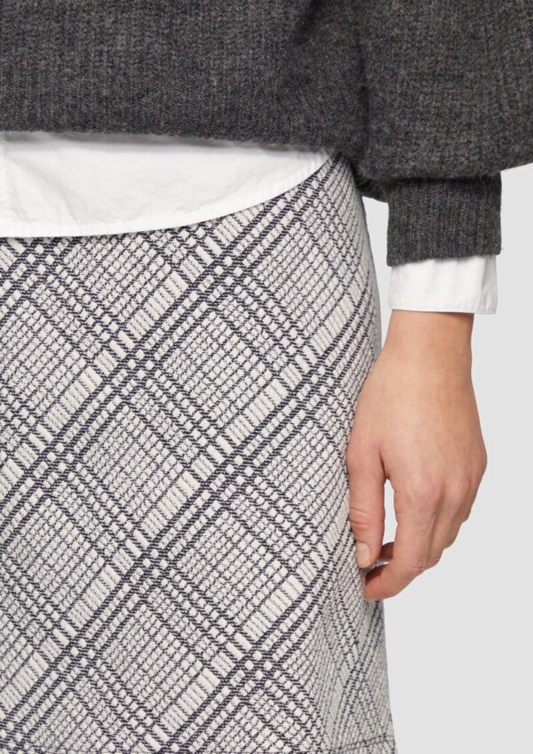 Elastischer Jacquard-Rock aus Sweat