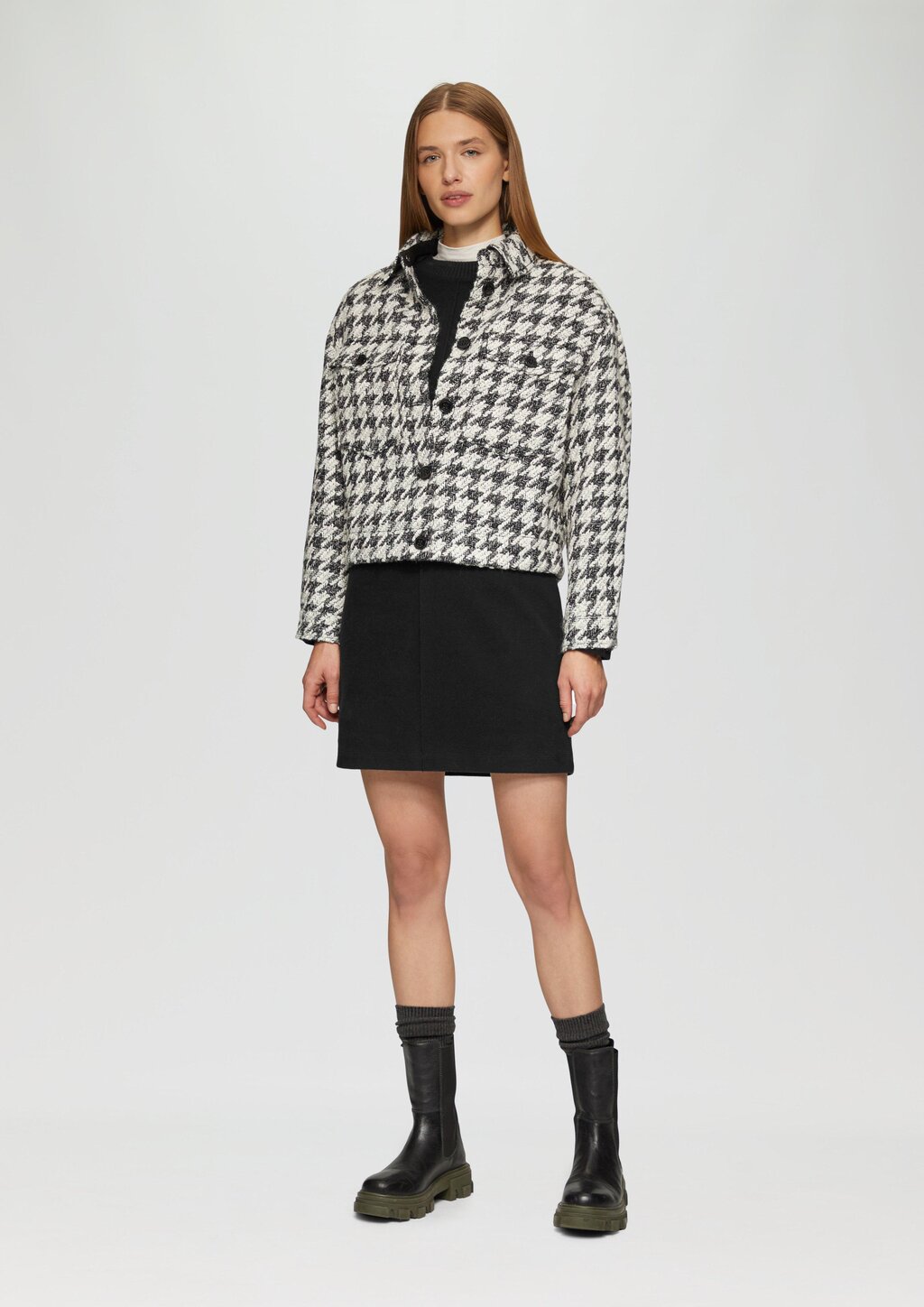 Weiches Sweat-Kleid mit Ziernaht