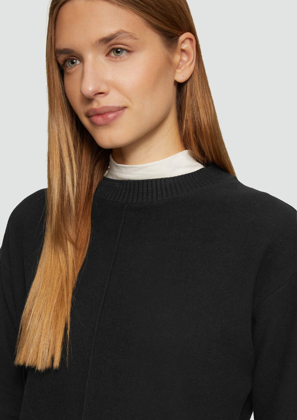 Weiches Sweat-Kleid mit Ziernaht