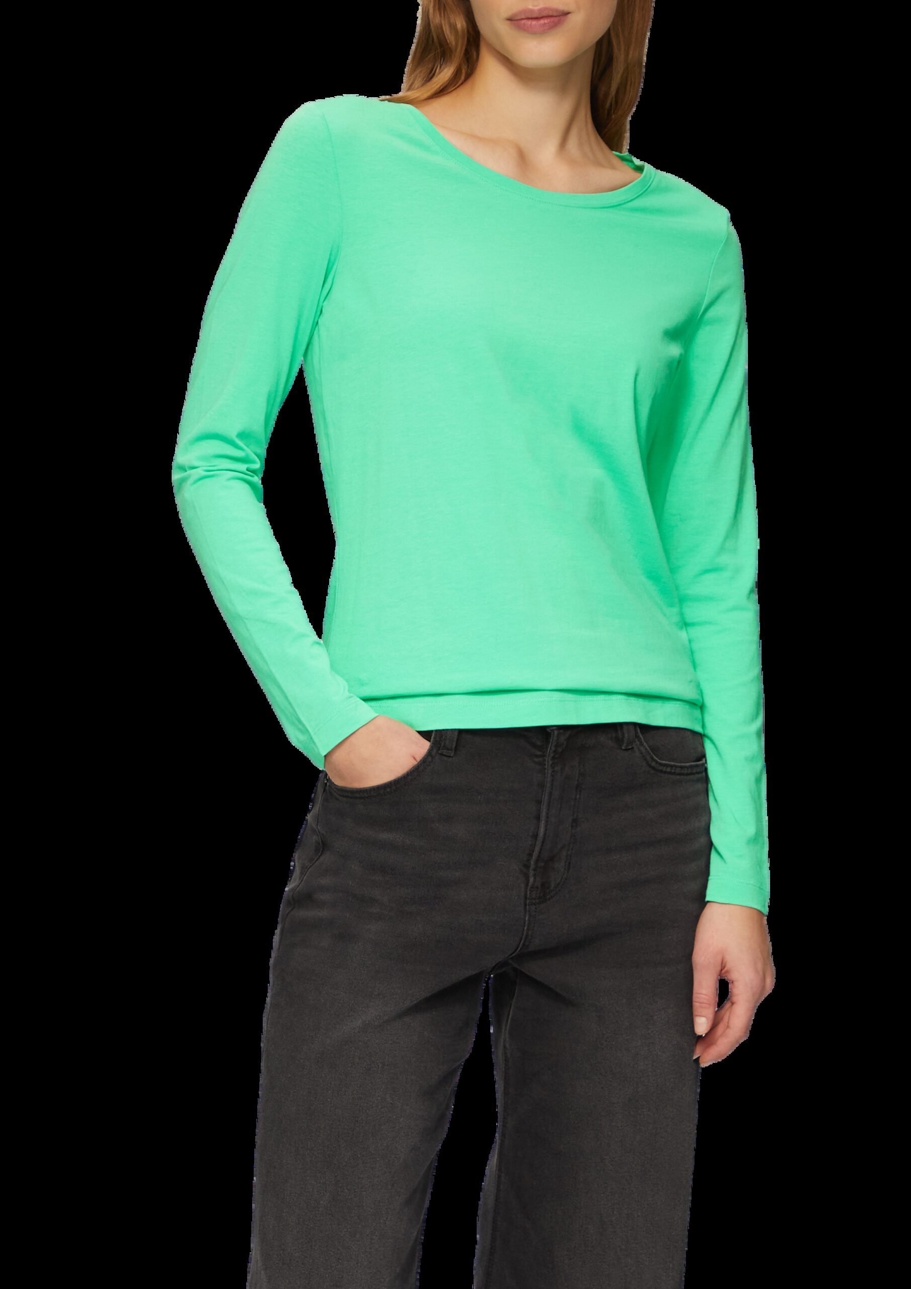 Longsleeve im Slim Fit aus Baumwollstretch