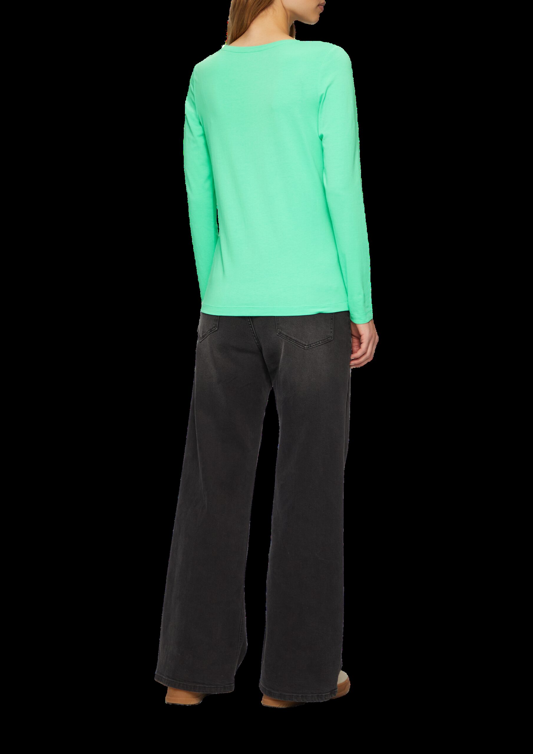 Longsleeve im Slim Fit aus Baumwollstretch