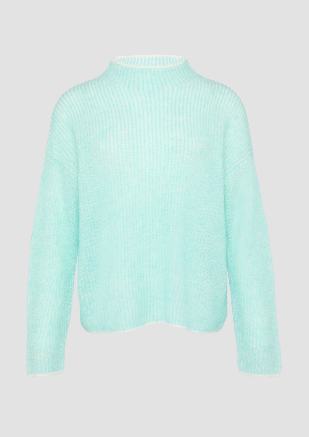 Lockerer Rippstrickpullover aus Alpakamix