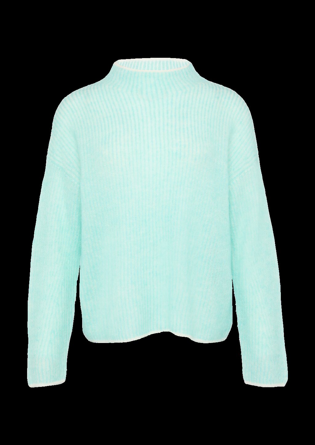 Lockerer Rippstrickpullover aus Alpakamix