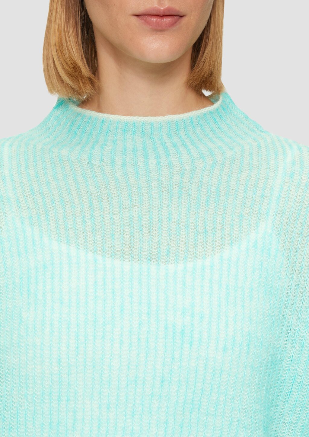 Lockerer Rippstrickpullover aus Alpakamix