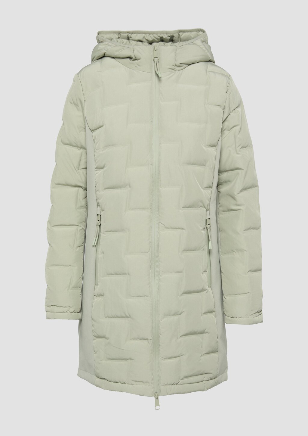 Wattierter Mantel im Fabricmix