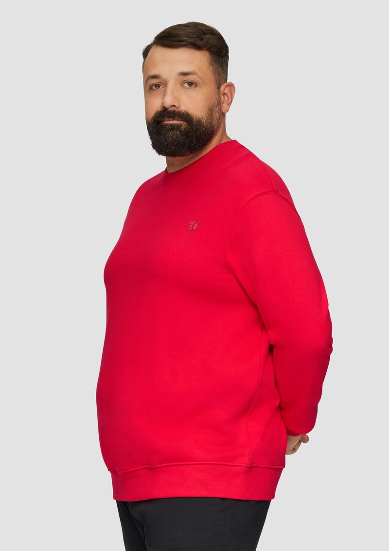 Sweatshirt aus Baumwollmix mit Logo-Detail