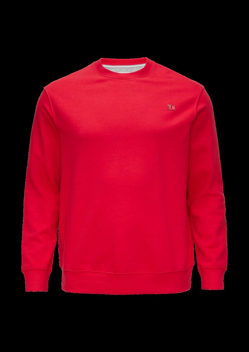 Sweatshirt aus Baumwollmix mit Logo-Detail