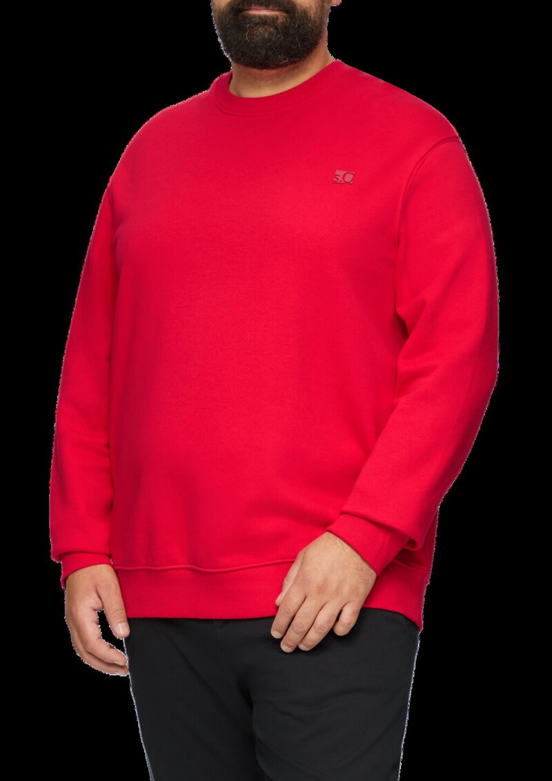 Sweatshirt aus Baumwollmix mit Logo-Detail