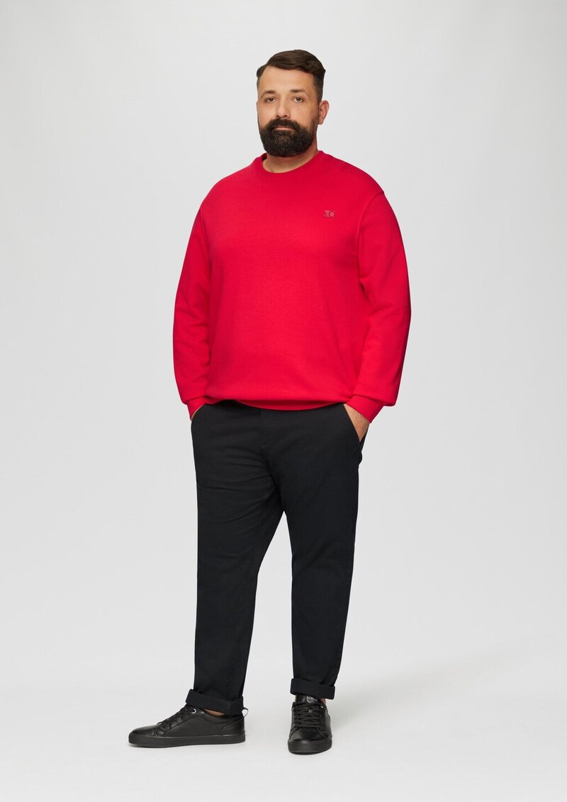 Sweatshirt aus Baumwollmix mit Logo-Detail