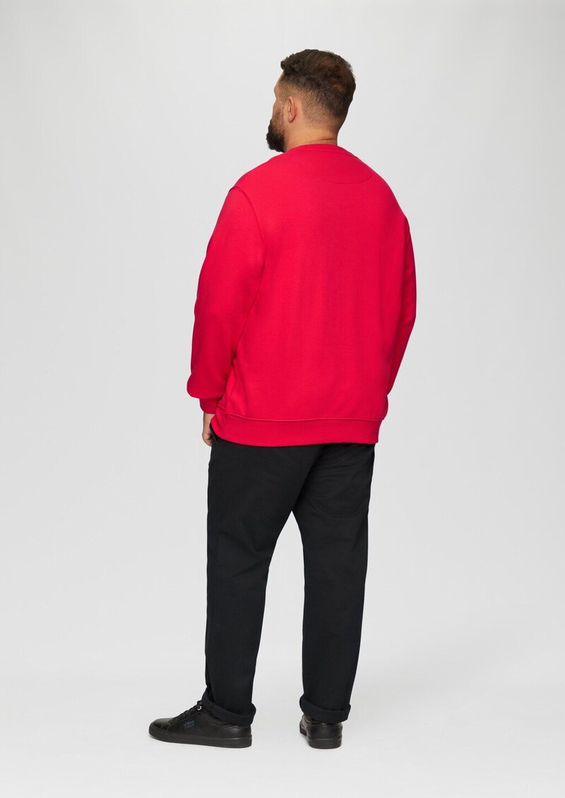 Sweatshirt aus Baumwollmix mit Logo-Detail